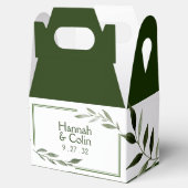 エレガントミニマル葉フレームグリーンオリーブハンター フェイバーボックス (オープン)