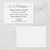 エレガントミニマル贈与無し エンクロージャーカード (正面/裏面)