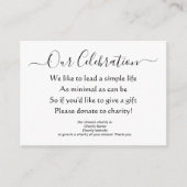 エレガントミニマル贈与無し エンクロージャーカード (正面)