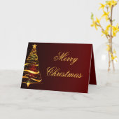 エレガントミニマル金ゴールド カード (黄色い花)