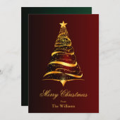 エレガントミニマル金ゴールド シーズンカード (正面/裏面)