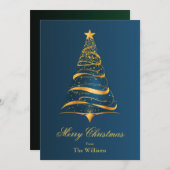 エレガントミニマル金ゴールド シーズンカード (正面/裏面)