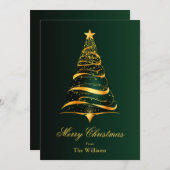 エレガントミニマル金ゴールド シーズンカード (正面/裏面)