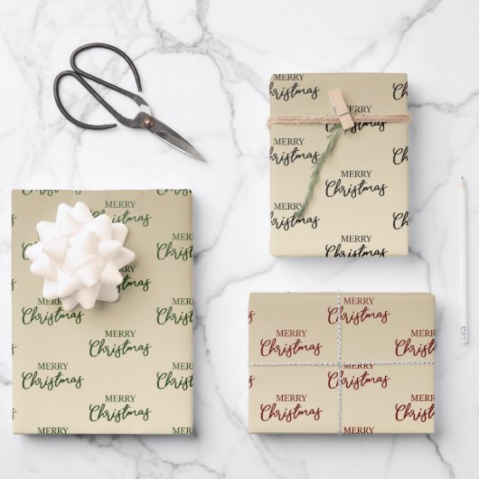 エレガントミニマル金ゴールド ラッピングペーパーシート (正面)