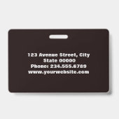 エレガントミニマル バッジ (Back)