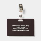 エレガントミニマル バッジ (Back with Clip)