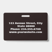 エレガントミニマル バッジ (裏面)