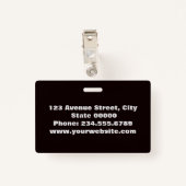 エレガントミニマル バッジ (裏面クリップ)