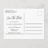 エレガントミニマルArch Frameフォトクリーム 案内ポストカード (裏面)