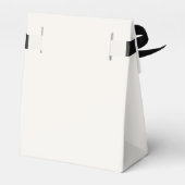 エレガントミニマルBow Baby Shower フェイバーボックス (裏面サイド)