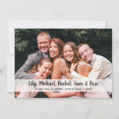 エレガントミニマルMerry Christmasカスタム Photo シーズンカード (正面)