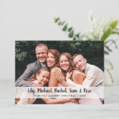 エレガントミニマルMerry Christmasカスタム Photo シーズンカード (スタンド正面)