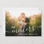 エレガントミニマルMerry Christmasカスタム Photo シーズンカード (正面)