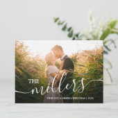 エレガントミニマルMerry Christmasカスタム Photo シーズンカード (スタンド正面)