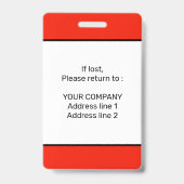 エレガントミニマルSage GreenカスタムスタッフIDバッジ バッジ (裏面)