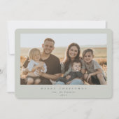 エレガントミニマルSage Greenフレーム独身の写真 シーズンカード (正面)