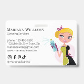 エレガントミニマルSNS清掃サービス バッジ (表面)