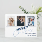 エレガントミニマ数々のリスト写真メリークリスマス シーズンカード (スタンド正面)