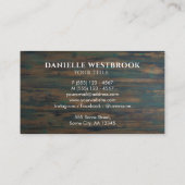 エレガントミニマ素朴リスト 名刺 (裏面)