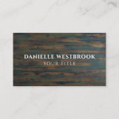 エレガントミニマ素朴リスト 名刺 (正面)