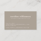 エレガントミニマ素朴ルモダントペシンプルー 名刺 (裏面)