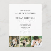 エレガントミニマ結婚リストの写真 インビテーションポストカード (正面)