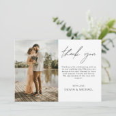 エレガントミニマ結婚リストの写真 サンキューカード (スタンド正面)