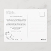 エレガントミニマ結婚リストの写真 ポストカード (裏面)