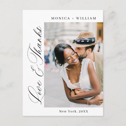 エレガントミニマ結婚リストの写真 ポストカード (正面)