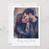 エレガントミニマ結婚リストの写真 招待状 (裏面)