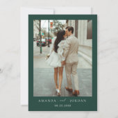 エレガントミニマ結婚リストの写真 招待状 (裏面)