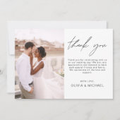 エレガントミニマ結婚リストの写真 招待状 (正面)