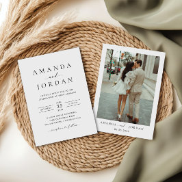 エレガントミニマ結婚リストの写真 招待状