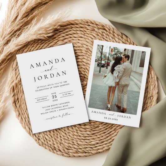 エレガントミニマ結婚リストの写真 招待状