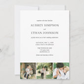 エレガントミニマ結婚リストの写真 招待状 (正面)