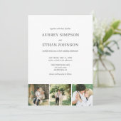 エレガントミニマ結婚リストの写真 招待状 (スタンド正面)