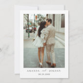 エレガントミニマ結婚リストの写真 招待状 (裏面)