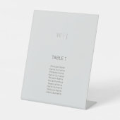 エレガントミニマ結婚リストの表番号 台座サイン (正面)