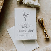 エレガントミニマ結婚リストの詳細カード エンクロージャーカード