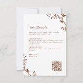 エレガントミニマ結婚リストの詳細カード セーブザデート (正面)