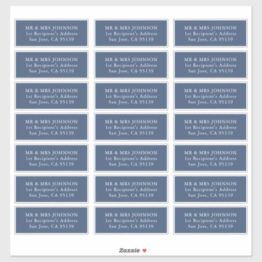 エレガントミニマ結婚リスト住所 シール (シート)