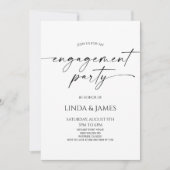 エレガントミニマ結婚リスト婚約パーティ 招待状 (正面)