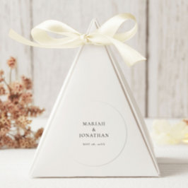 エレガントミニマ結婚リスト封筒用シール ラウンドシール