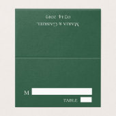 エレガントミニマ結婚リスト緑の表座席表 (外部フラット)