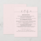 エレガントミニマ結婚リスト詳細 エンクロージャーカード (正面/裏面)