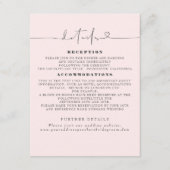 エレガントミニマ結婚リスト詳細 エンクロージャーカード (正面)