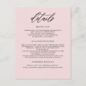 エレガントミニマ結婚リスト詳細 エンクロージャーカード (正面)