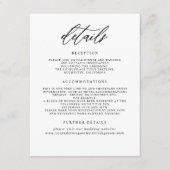 エレガントミニマ結婚リスト詳細 エンクロージャーカード (正面)