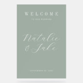 エレガントミニマ結婚リスト アクリルサイン (正面)