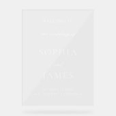 エレガントミニマ結婚リスト アクリルサイン (正面)